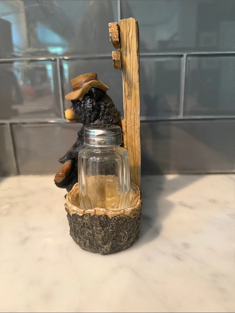 Bear Salt & Pepper Shaker Set - Black and Brown
